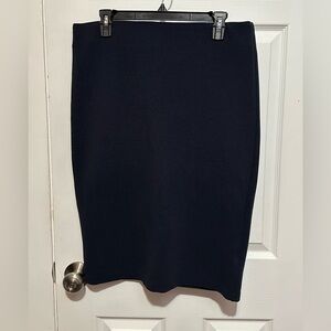 Navy pencil skirt